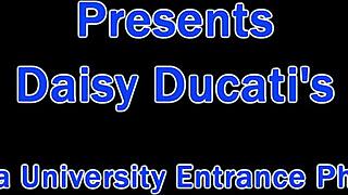 dr tampa conducts tampa university entrance physical on daisy ducati