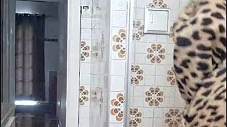 Latina Milf Flashes Pussy and Ass in Bathroom for Incoming Stud - Trailer