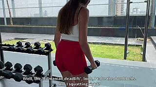 fucking this hot gym member after training, her moans drive me crazy, so damn sexy.