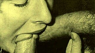 My Secret Life Vintage Scene with One Mouth Handling Two Hard Cocks. Raw Retro Threesome Action!
