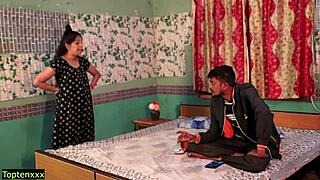 innocent village wife explores modern hindi intimacy in a rural setting. her journey unfolds with shy curiosity.
