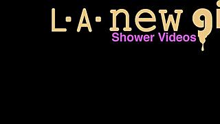 Hey, did you see that shy teen blonde taking a shower after her casting?