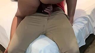 Japanese hottie calls firefighter to fuck her tight ass