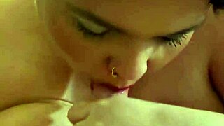 Wow! Her Big Tits Shine in This Blowjob Until He Explodes!
