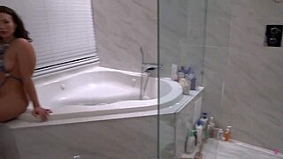 slutty latina mandy waters gets slammed by teddy tarantino in a steamy bathtub romp