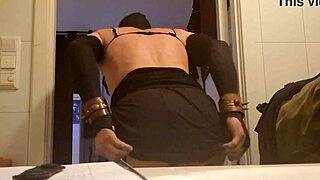 Tex Willer preps in sexy lingerie for a wild fuck session.