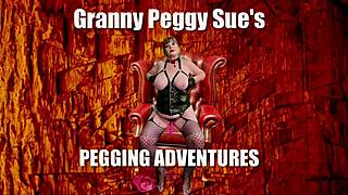 granny peggy sue gets wild with strapon play during steamy session