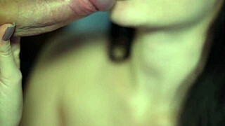 cum in mouth and on lips, try not to cum.