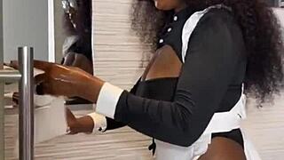 i caught my ebony maid riding her boss, full clip on xred.