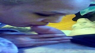 she goes all in, licking balls and gagging on huge fake tits. her sloppy deepthroat leaves everything wet.