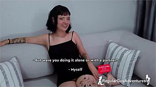 4K - Goth Girl Nicole Tests Her Skills on Casting Couch with Rough Action