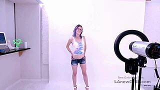 I was so shy, but got drilled with purple hair at that wild modeling audition