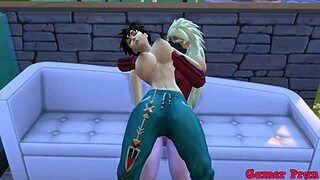 Hinata and friends in wild game with Madara and Videl. Clothes off leads to unexpected creamy finish!