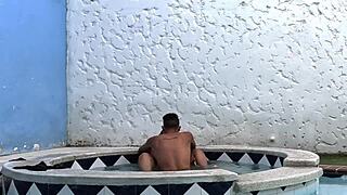 latina with huge ass gets outdoor banging with blowjob