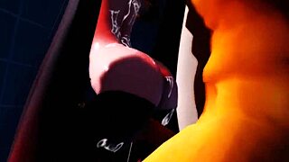 Heyy, check this wild MMD XXX with Princess Knight Zatsune in restroom! 😜