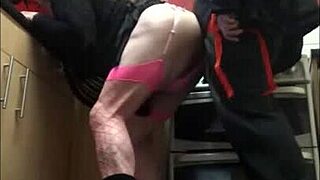 crossdresser takes ass to mouth in wild collection