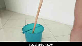 busty milf christie stevens gets naughty with stepson in povstepson family fun