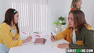 stepbro dared her to suck his cock real hard