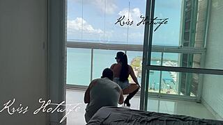 Filming my wife flashing neighbors on the balcony for my husband