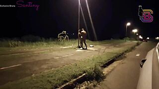 uhh, the cuck filmed me takin’ that huge thick mayor cock outdoors