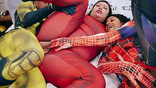 Wolverine Licks Deadpool and Spider-Man’s Ass, Then They Swallow the Load
