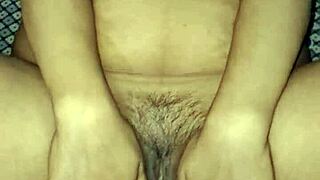 Indian bhabhi slams wet pussy with hard dildo