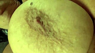 saggy tits pampered while self fisting to orgasm