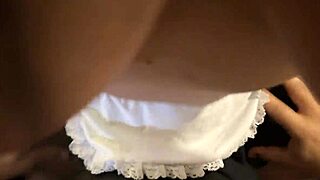 caught this curvy brunette sucking and riding cock non-stop in real homemade action, damn!