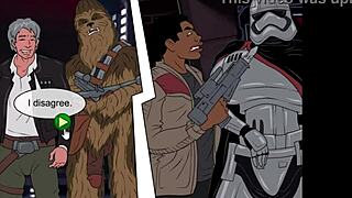 Star Wars Parody with Huge Interracial Cum Action Scene