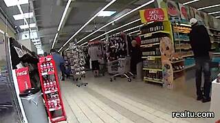 Charming Czech cutie seduced at mall for wild POV action