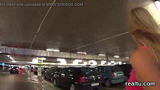 Charming Czech cutie seduced at mall for wild POV action