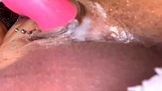 Man, this sweet ebony princess squirts creamy from her wet pussy every time