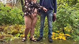 Couple Bonds with Public Peeing Fetish Fun