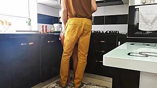 Horny Guy Couldn't Wait, Seduced Me Right in the Kitchen