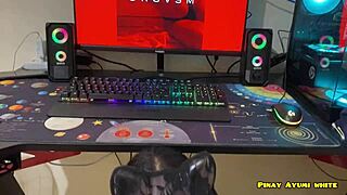 Teen Student Sucks Gamer's Dick While Playing Intense Games. Her Petite Frame Shakes During Wild Action.