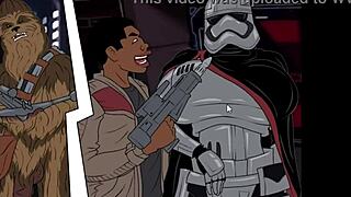 Star Wars Parody with Huge Interracial Cum Action Scene