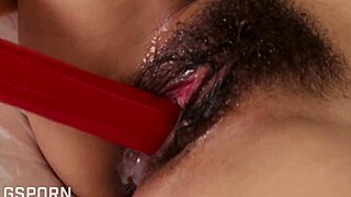 Hot Asian Thai Girl Reveals Hairy Pussy in Bathroom Masturbation Frenzy!