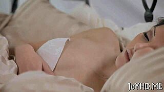 skillful young nympho seduces on cozy couch