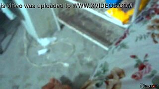 Brunette roommate takes it hard in the ass on weekends