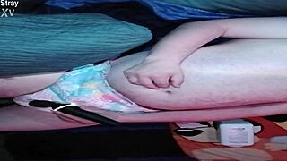 Baby pup padding up in diaper promo