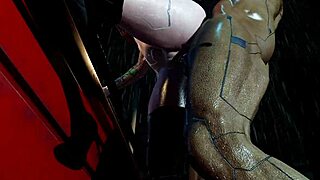 Tight Anal Hole Cyberpunk Slut Gets Fucked Hard in Public