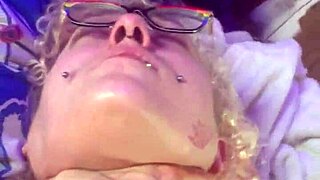 slut dripping red hot, cumming hard with a wild toy.