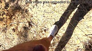 french nudist milf shocked, caught a voyeur stalkin her at beach