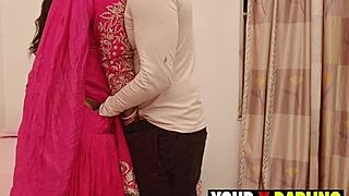 punjabi stepmom gets wild in snowy winter with chubby milf hardcore standing action
