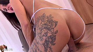 anal creampie queen dominates with rough assfucking and cum dripping from huge latina ass