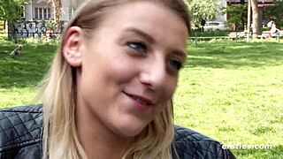 hey, check this hot 19-year-old munich girl filming herself touching down there...