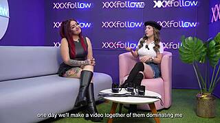 Christy Evans, dominatrix swinger, fucks Dani Ortiz raw. Then she pounds hard in XXXFollow Sessions 8.