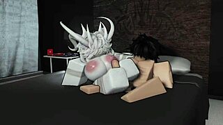 Yo, I'm breeding this wild Roblox demon slut in a condo!