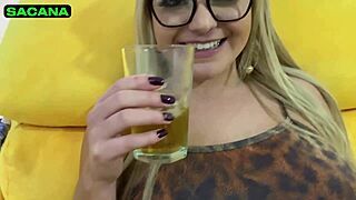 Blonde Latina with Big Tits Fucks Hard!