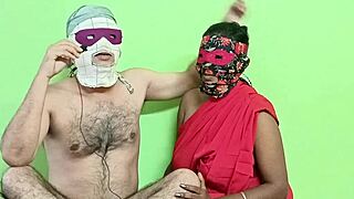 wow, this black indian housewife is sucking anus so good